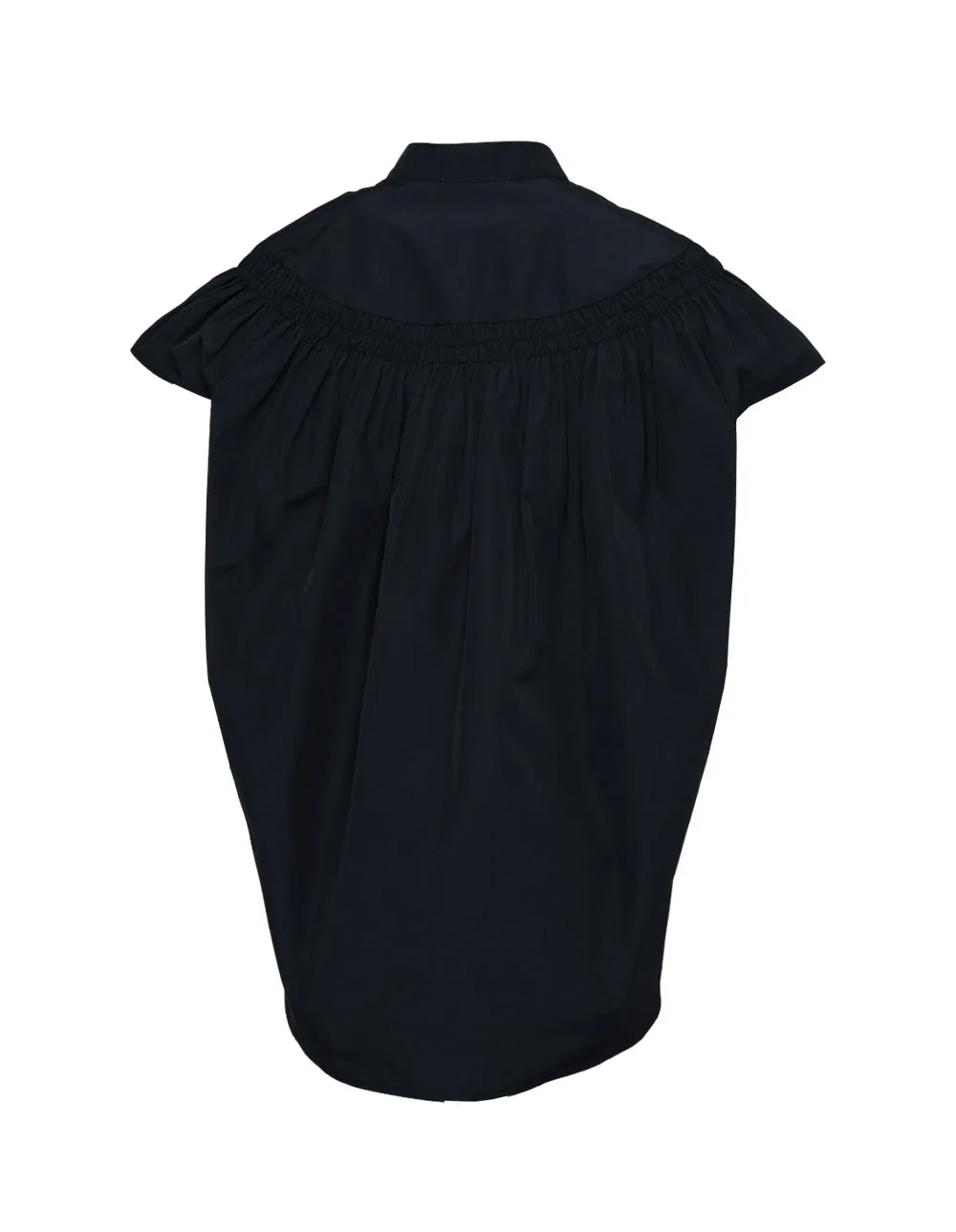 Polyester Cotton Taffeta Ruched Top