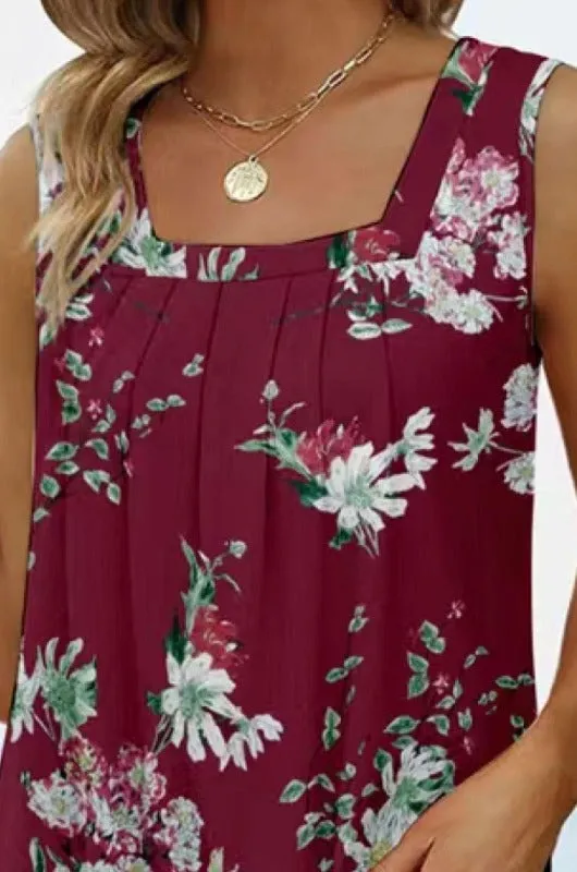 Printed Curved Hem Tank