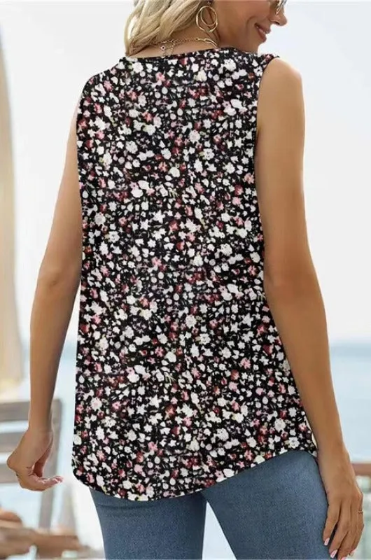 Printed Curved Hem Tank