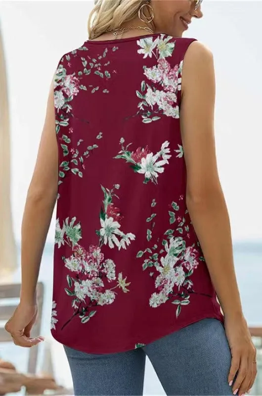 Printed Curved Hem Tank