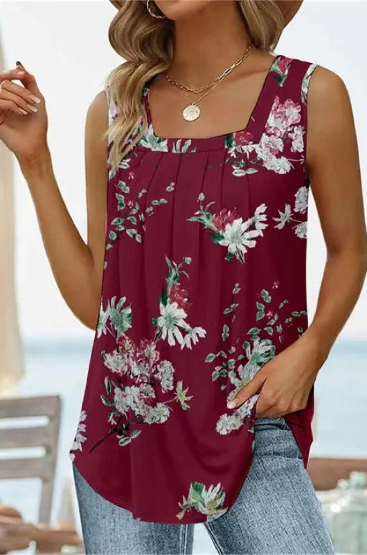 Printed Curved Hem Tank