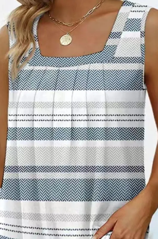 Printed Curved Hem Tank
