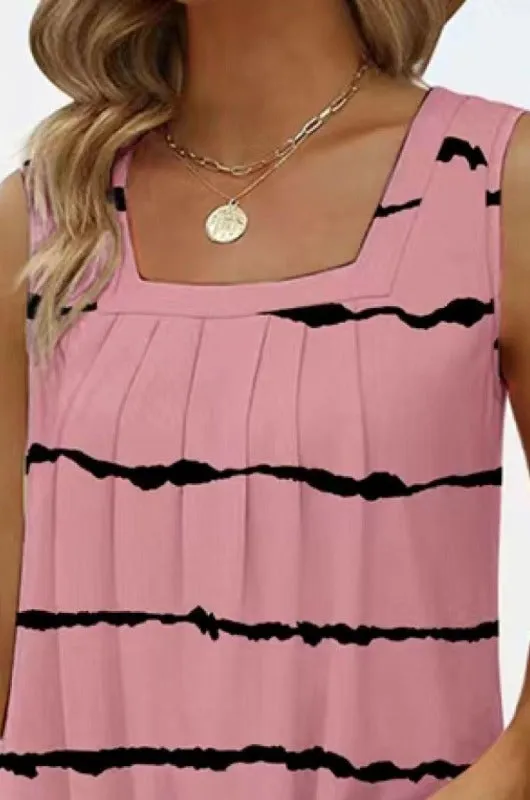 Printed Curved Hem Tank