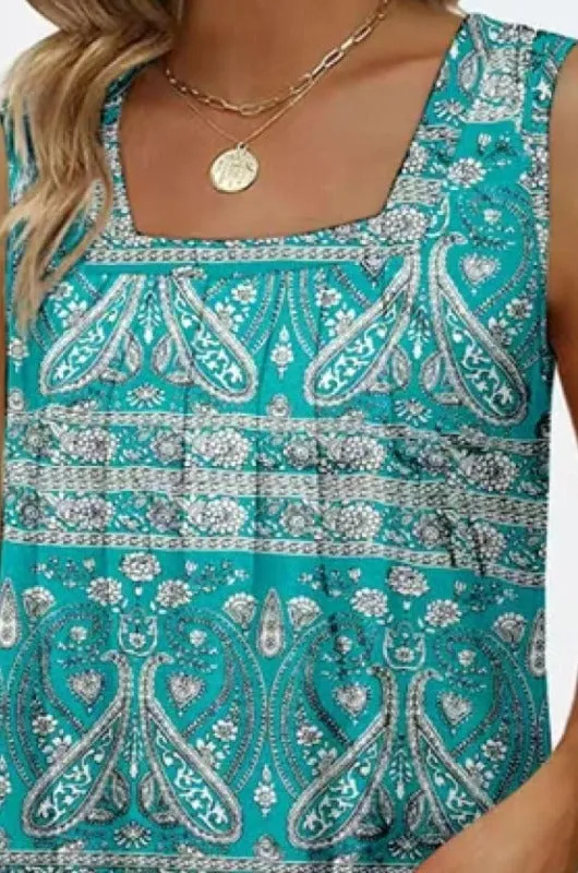 Printed Curved Hem Tank