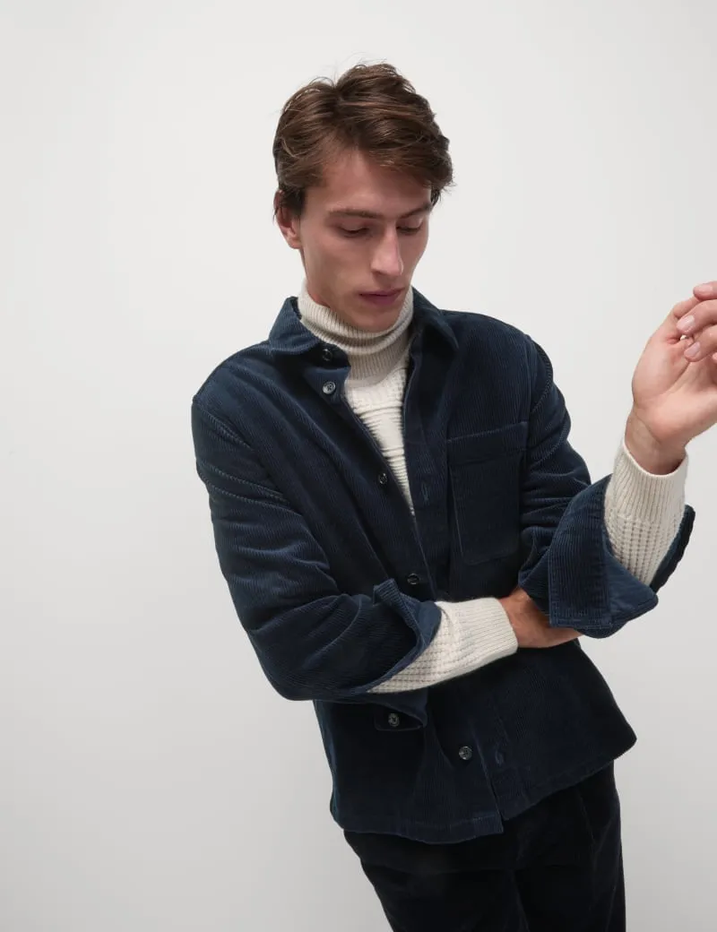 Pure Cotton Corduroy Overshirt