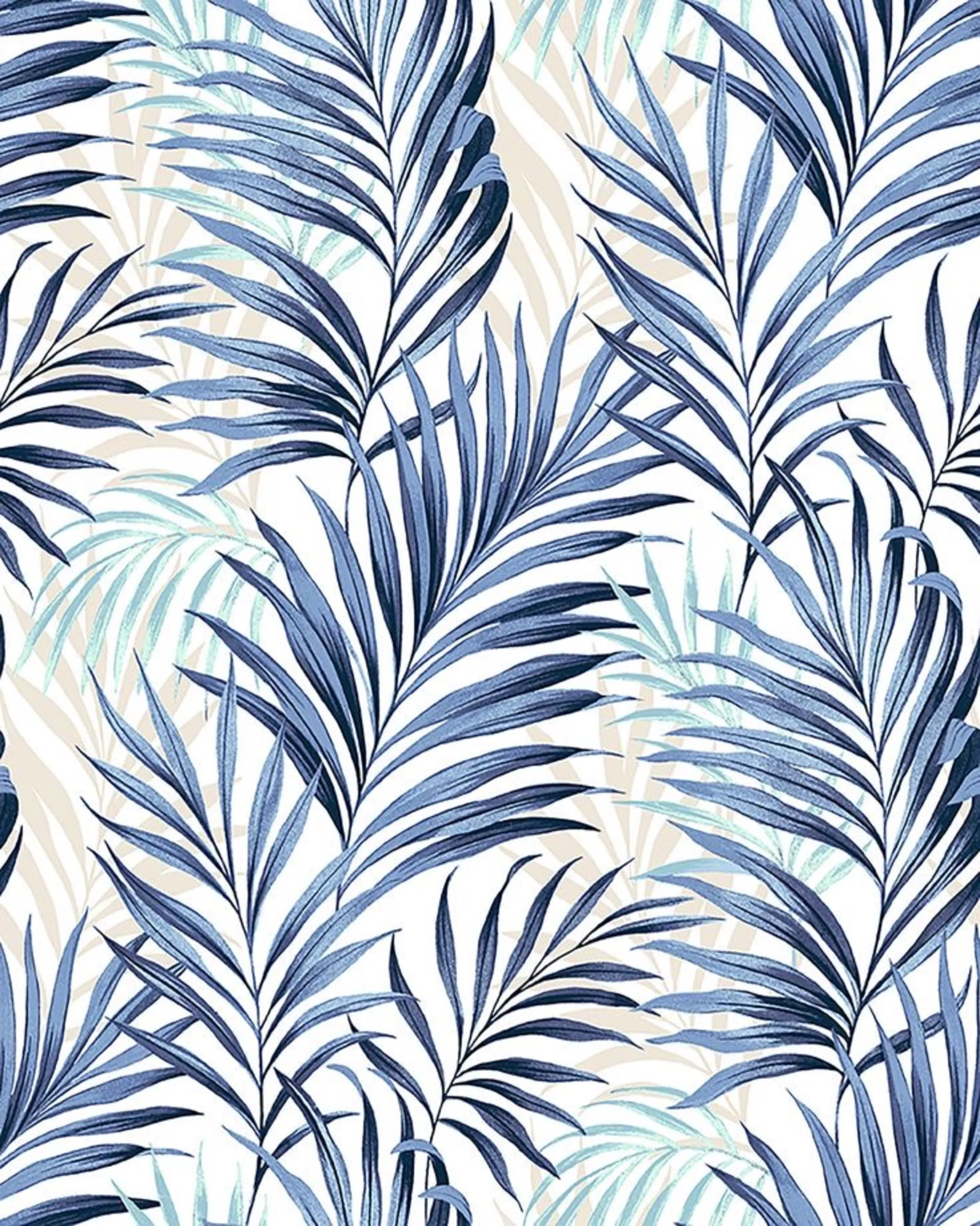 Queen Palm Breathable Mix Color Wallpaper
