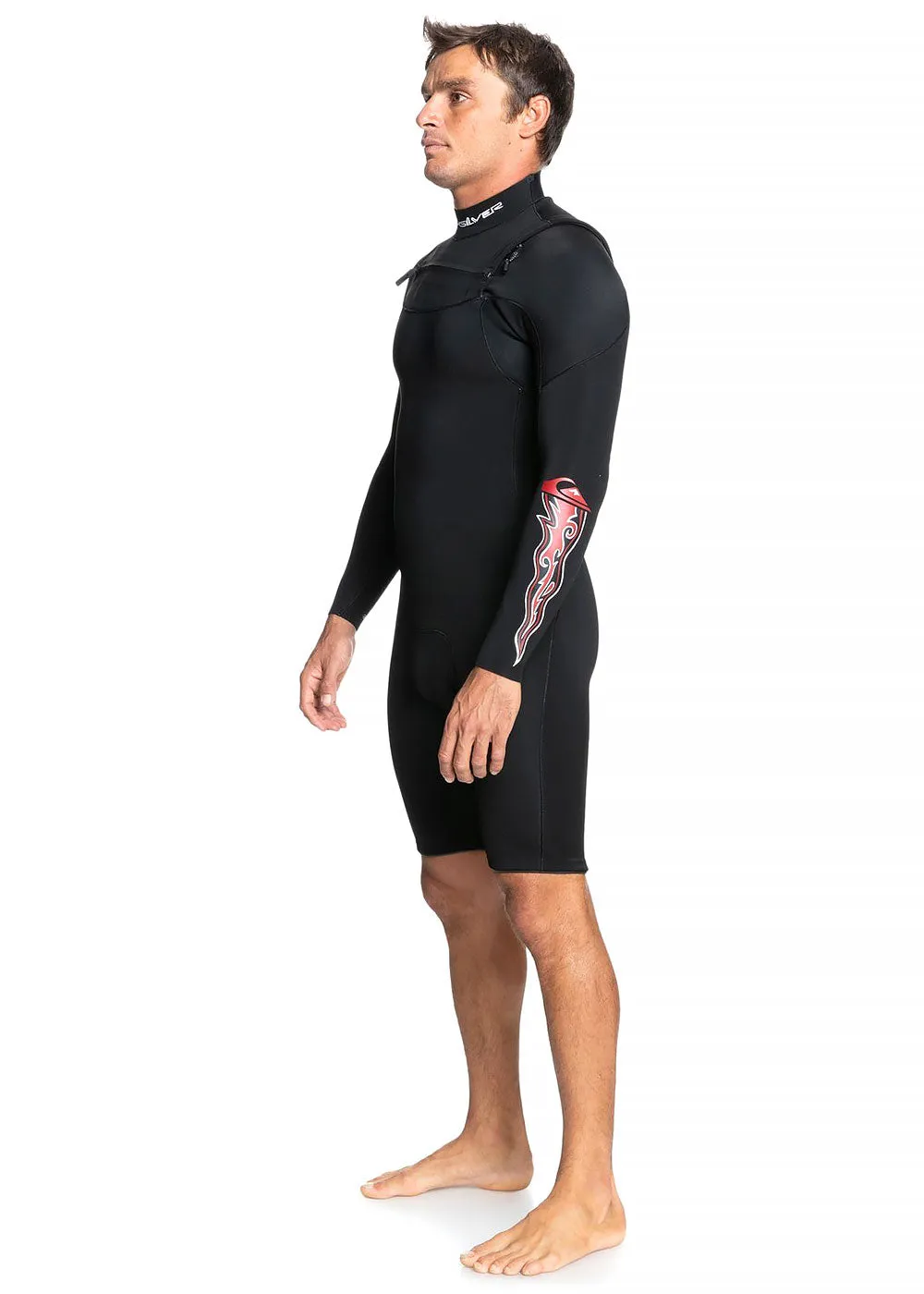 Quiksilver Mens 2/2mm Capsule Sessions Long Sleeve Chest Zip Spring Suit