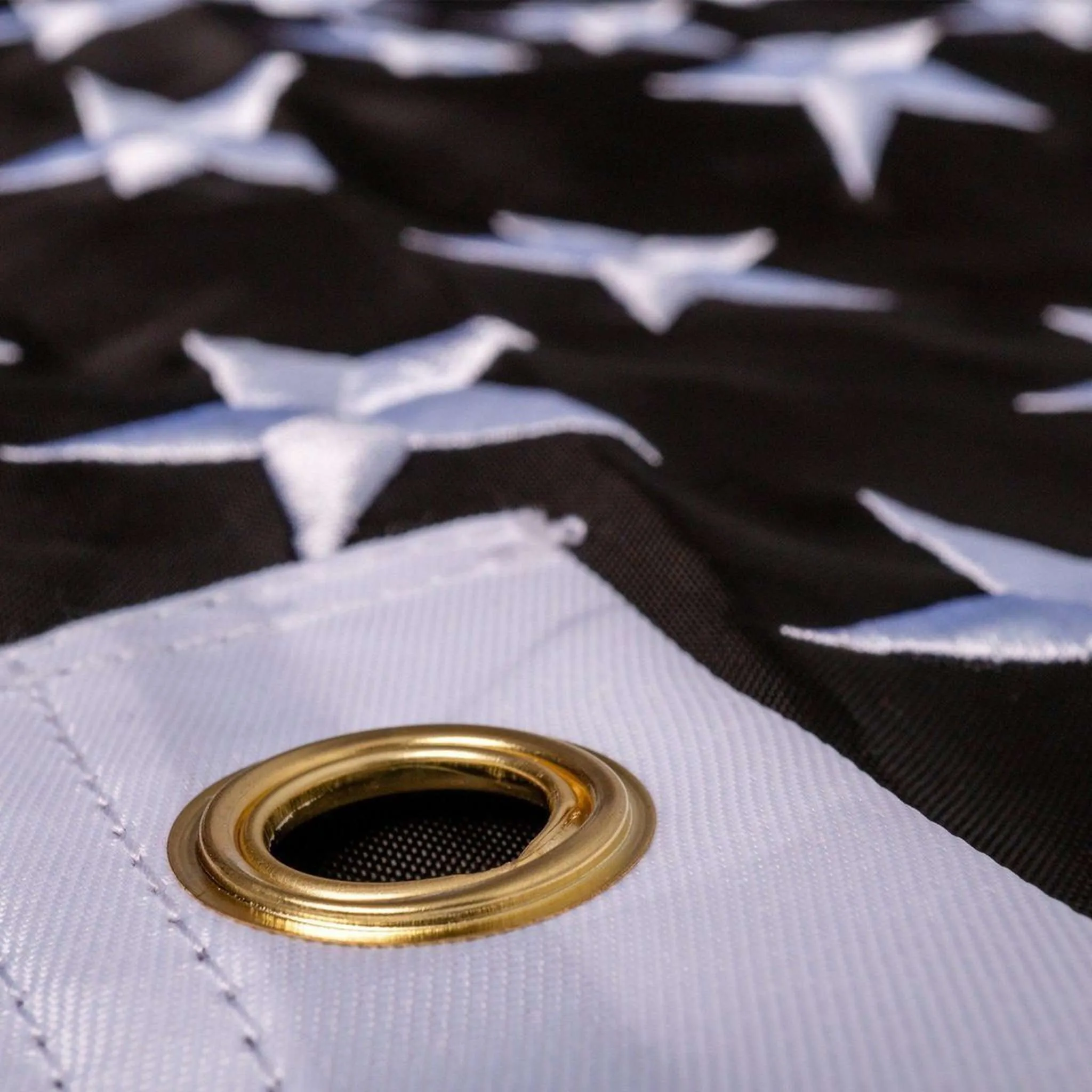 [RED LINE] Embroidered Flag [BLK/RED]