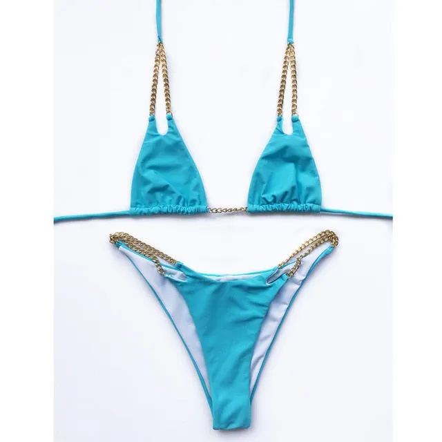 Selena Chain Bikini Set