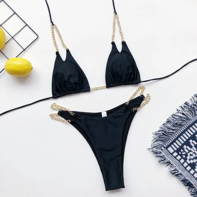 Selena Chain Bikini Set
