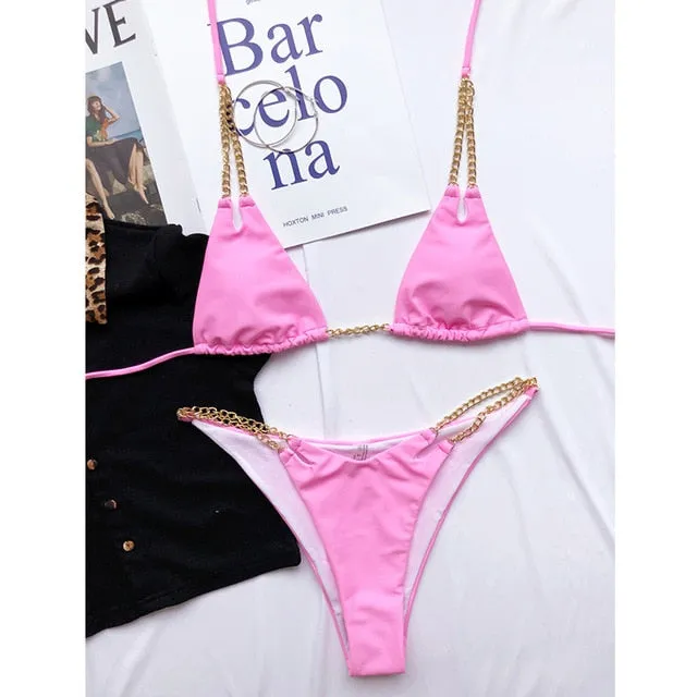 Selena Chain Bikini Set