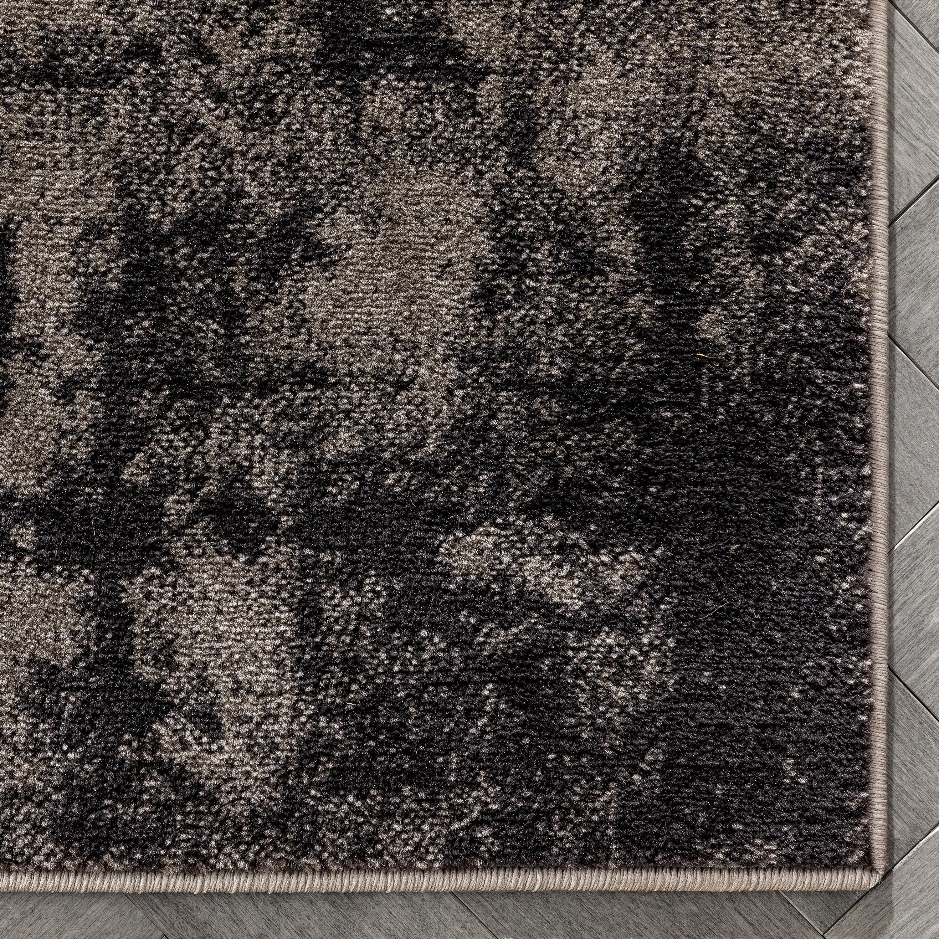 Shai Modern Geometric Grey Blush Rug