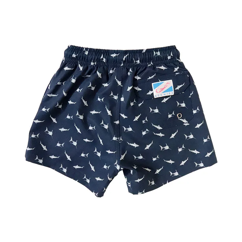 Sharks - Kids Swim Trunks