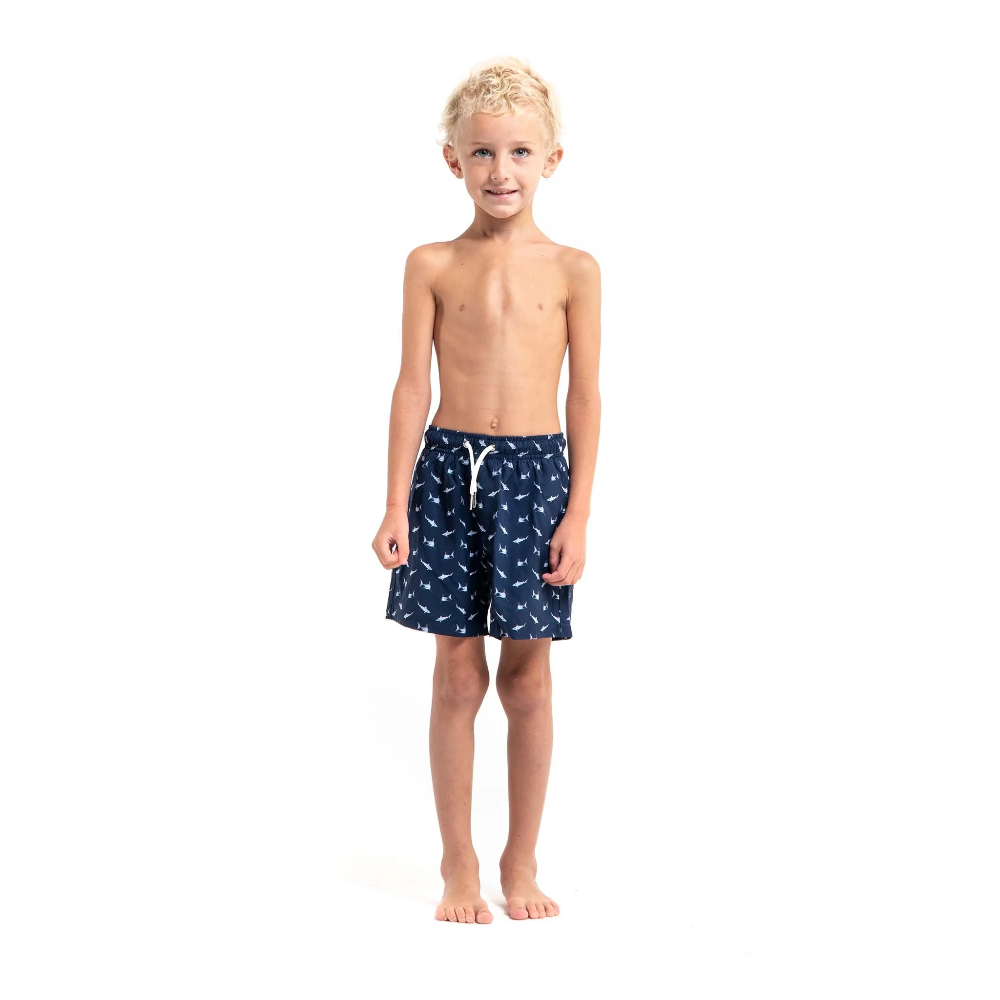 Sharks - Kids Swim Trunks