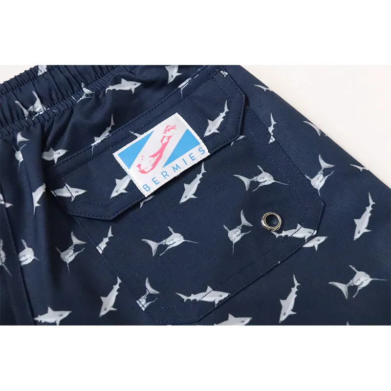 Sharks - Kids Swim Trunks
