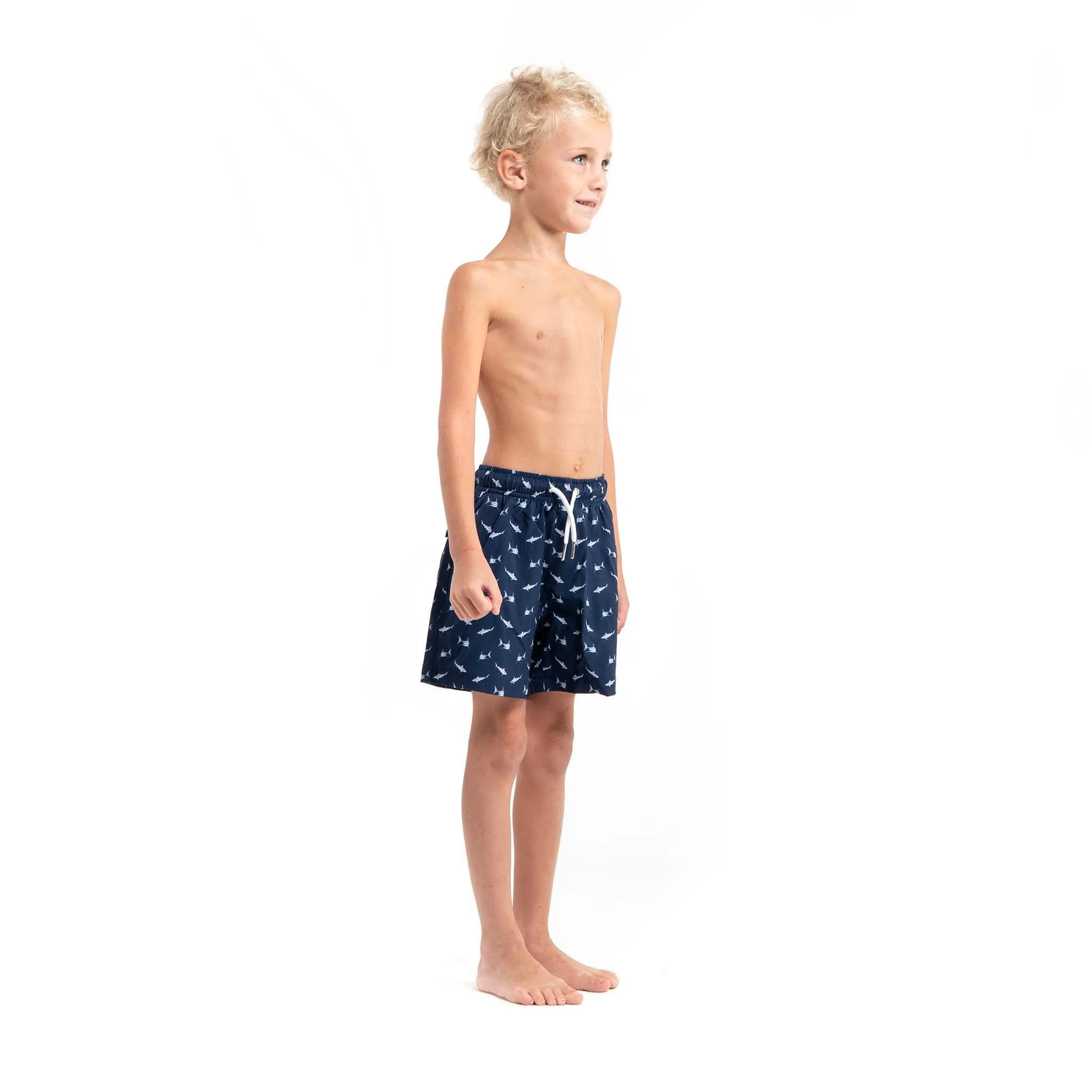 Sharks - Kids Swim Trunks