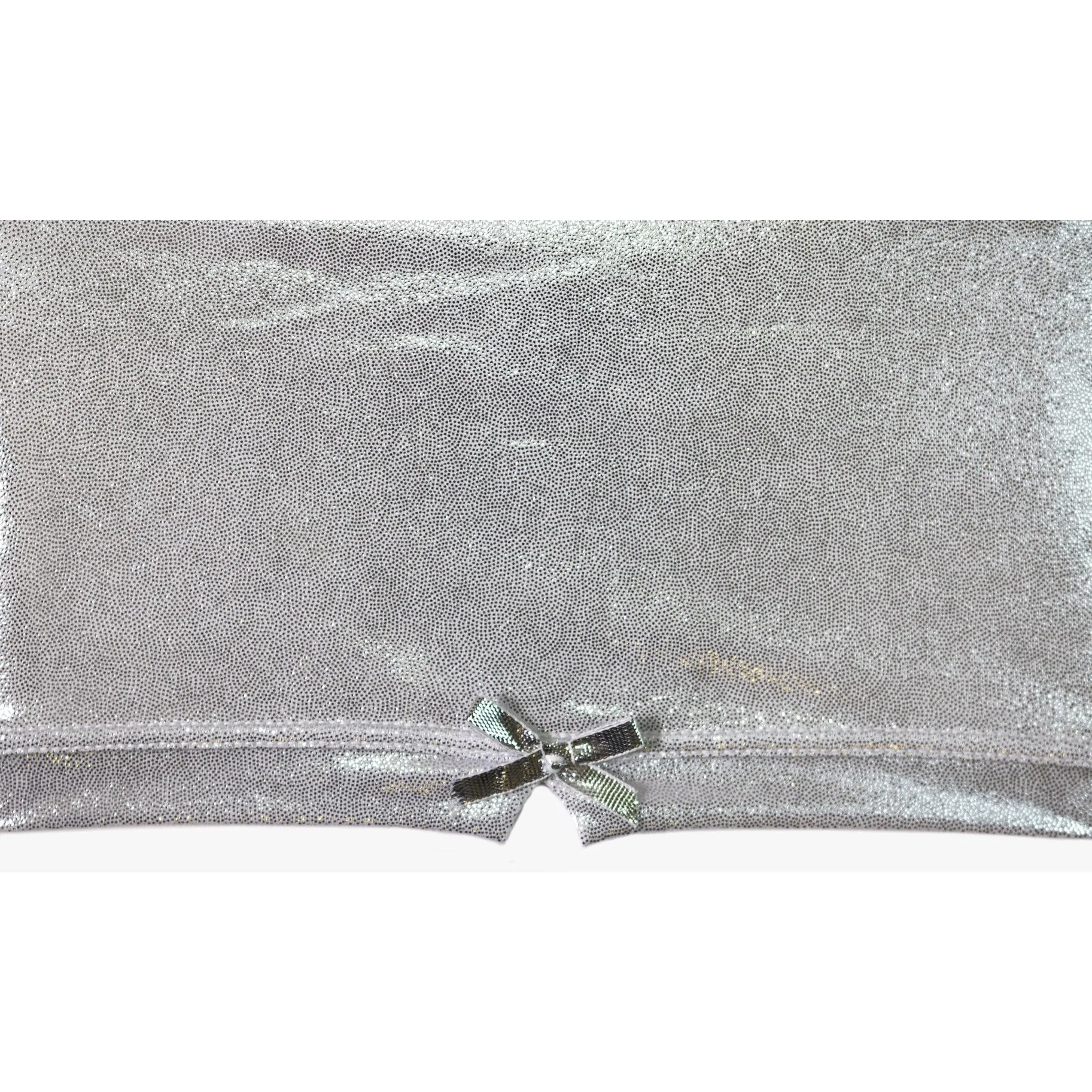 Silver Shimmer Girls Spandex Shorts