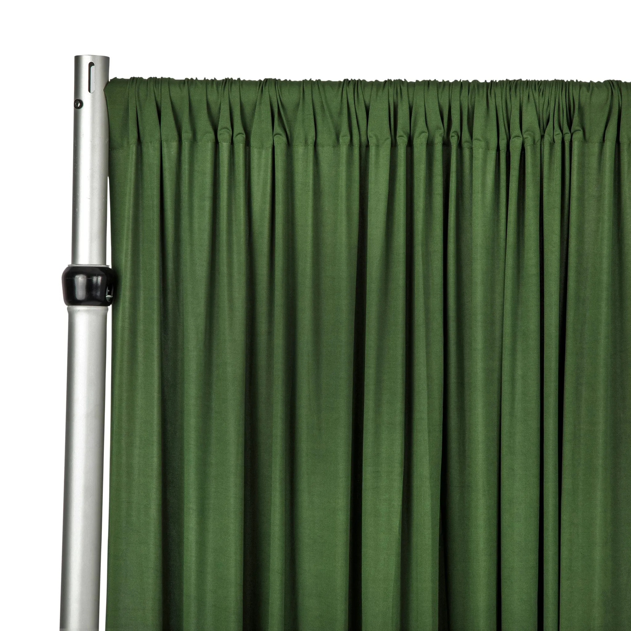 Spandex 4-way Stretch Backdrop Drape Curtain 10ft H x 60" W - Willow Green
