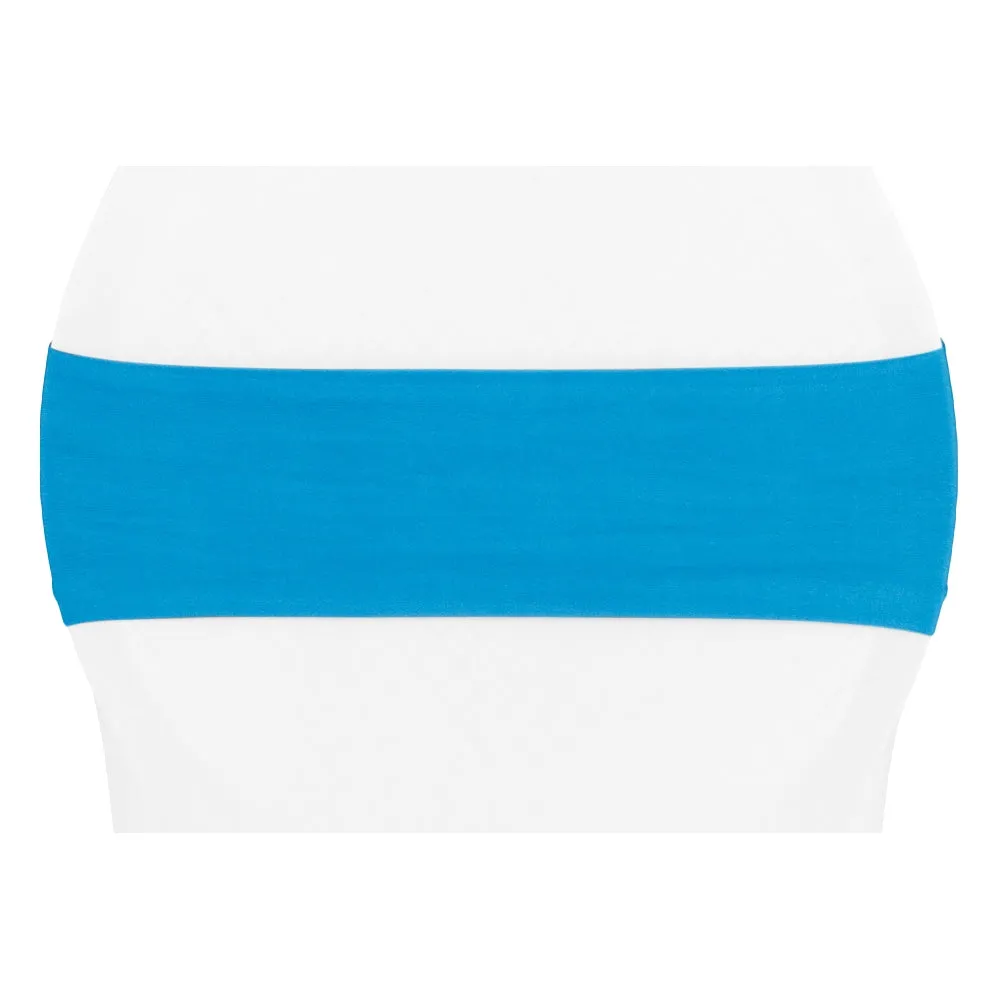 Spandex Chair Band - Aqua Blue