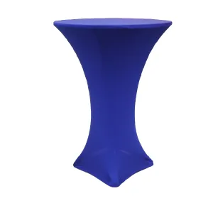 Spandex Cocktail Table Cover 30" Round - Royal Blue