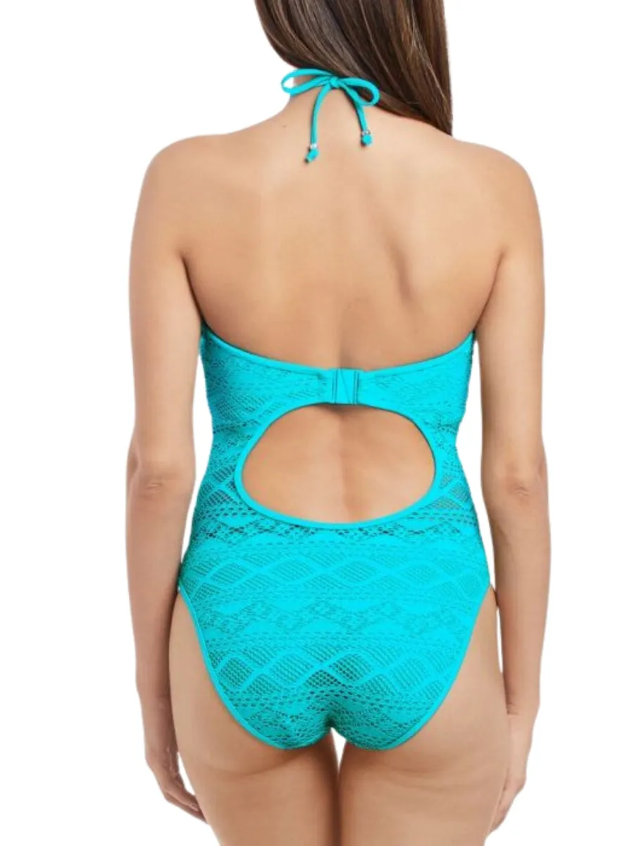 Sundance High Neck Swimsuit - Deep Ocean