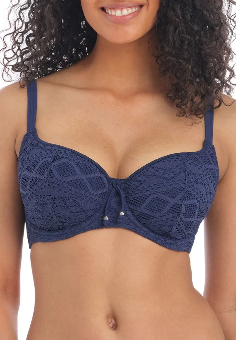Sundance Sweetheart Bikini Top - Denim