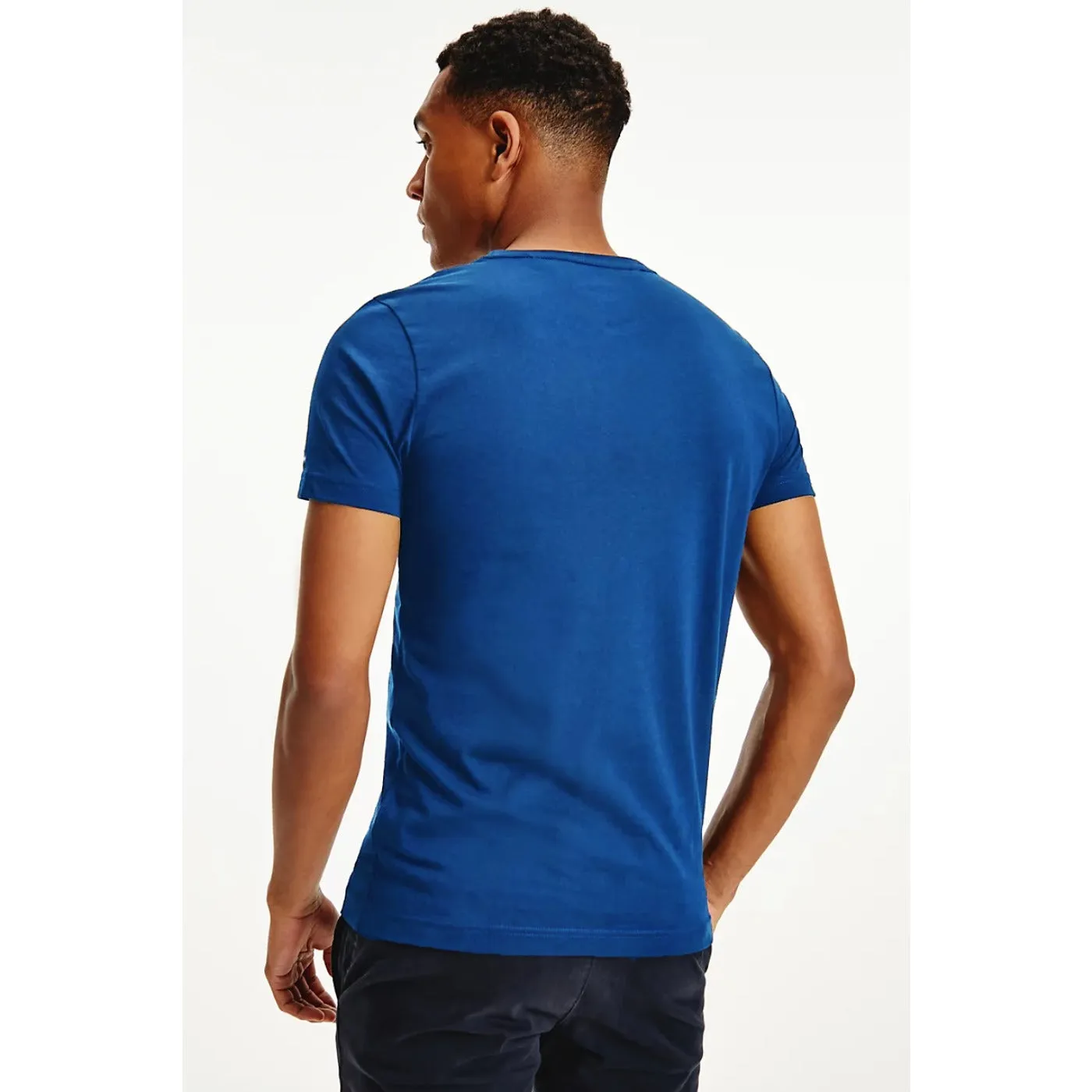 TJ Printed Vertical Blue Tshirt