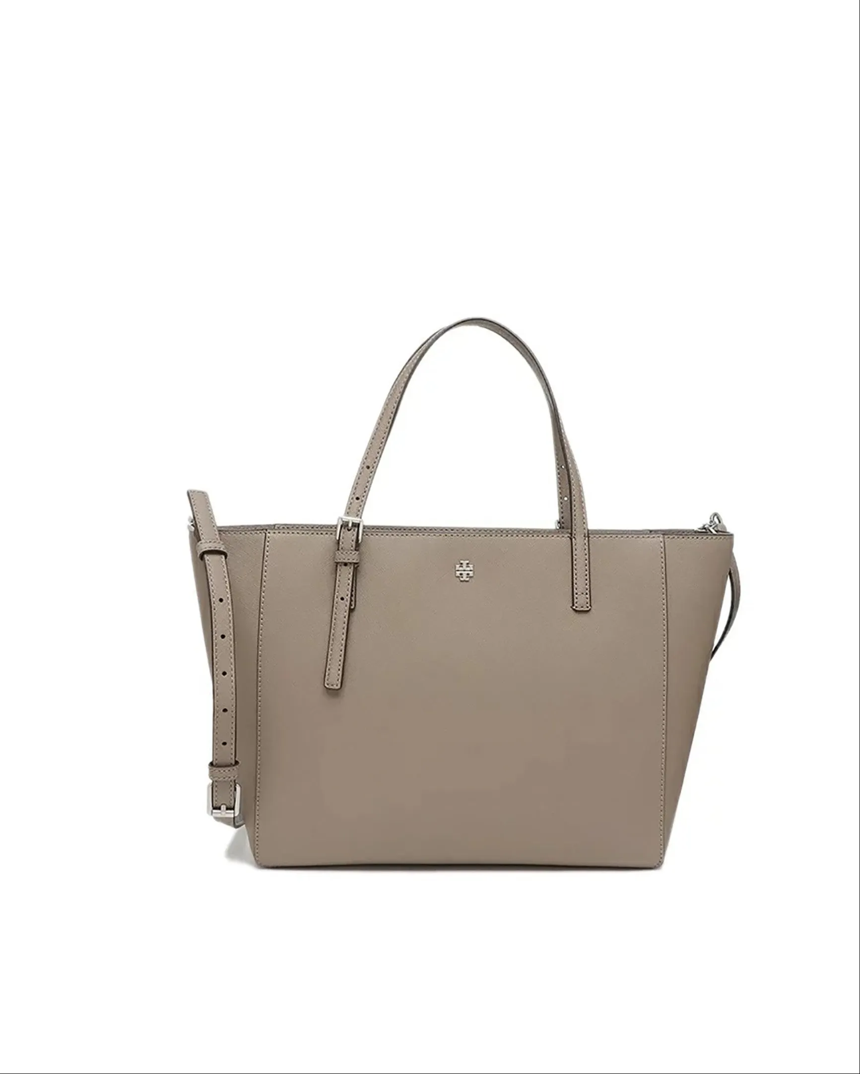 Tory Burch Gray Heron Emerson Small Tote