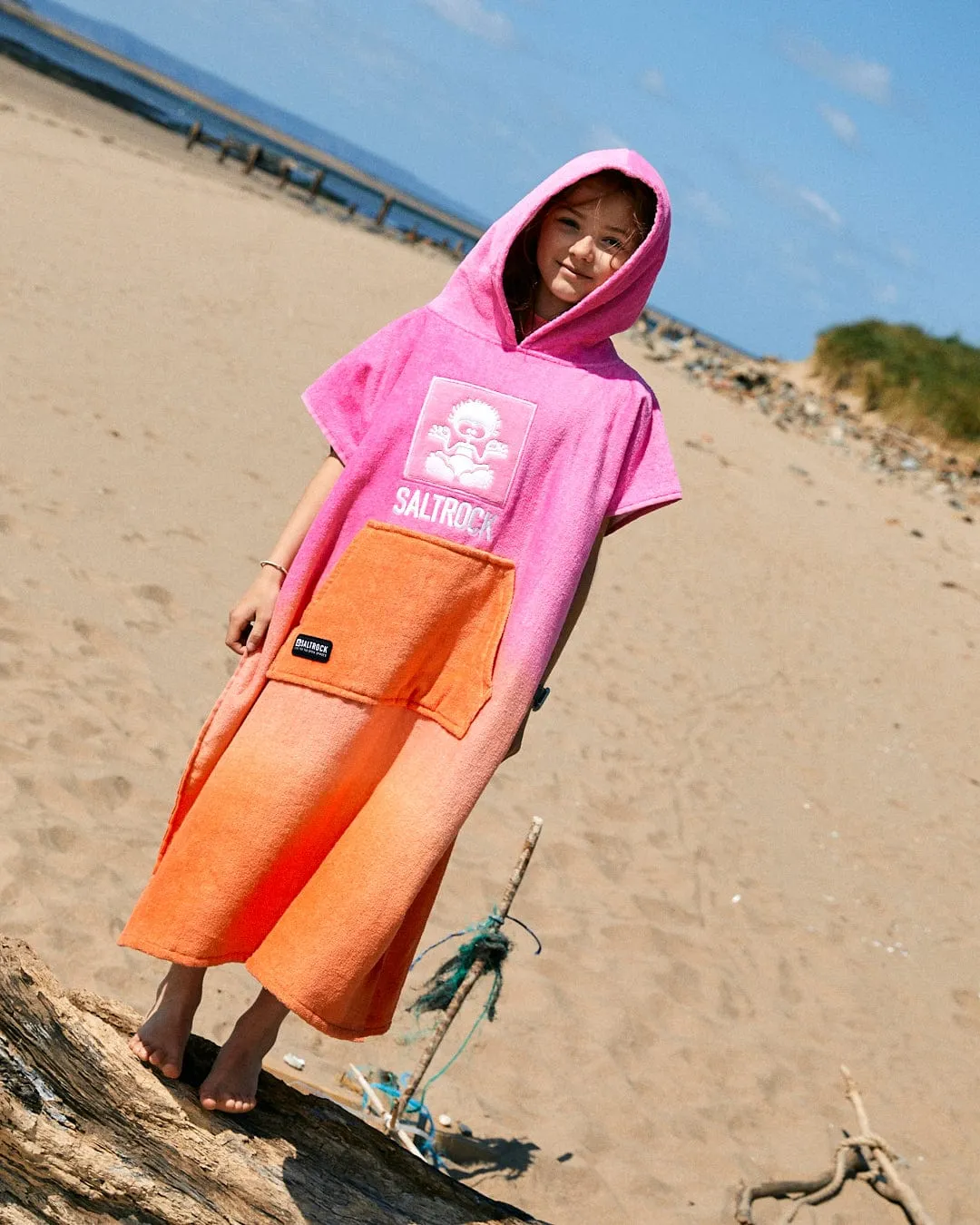 Tropic Dip - Kids Changing Towel - Pink/Orange