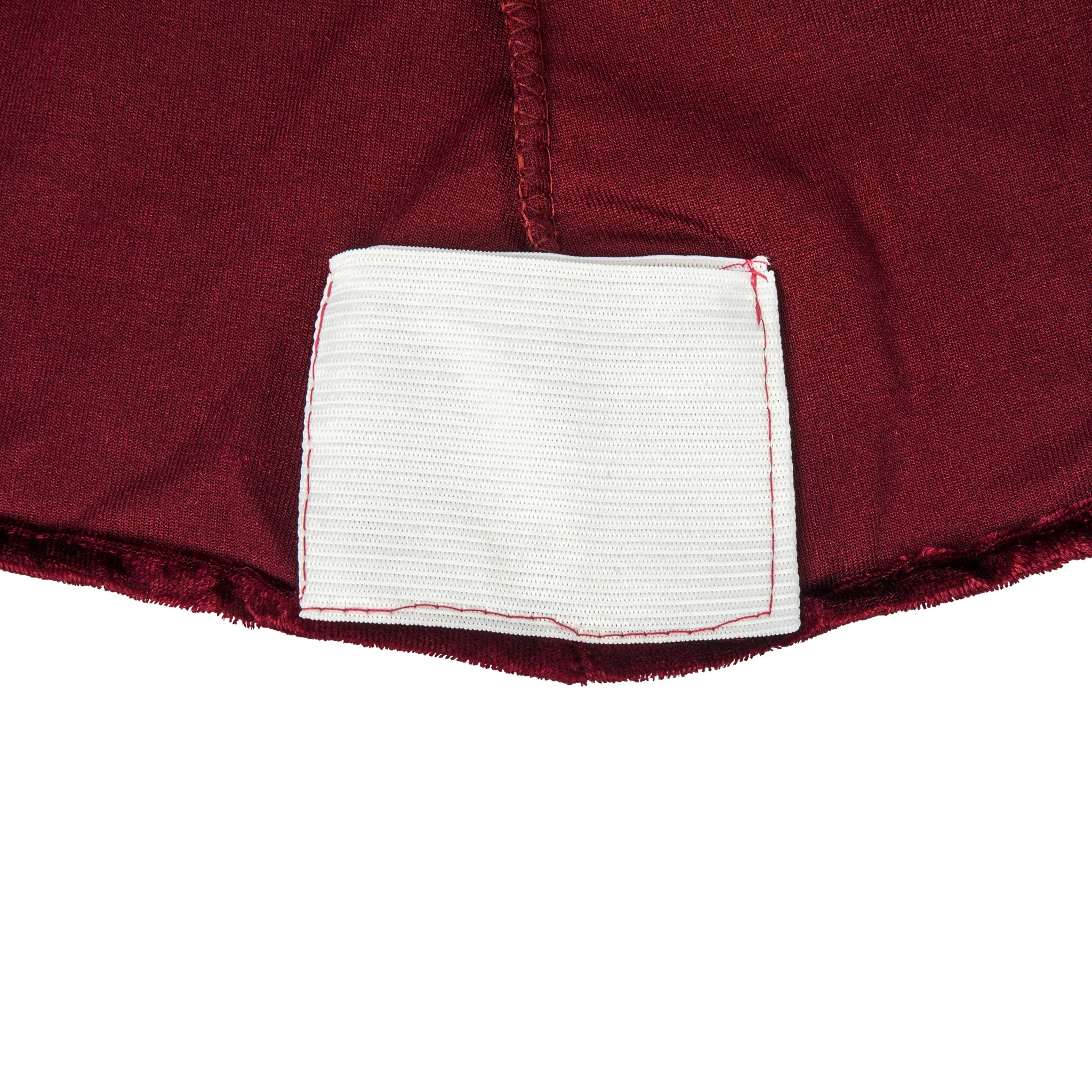 Velvet Spandex Cocktail Table Cover 32" Round - Burgundy