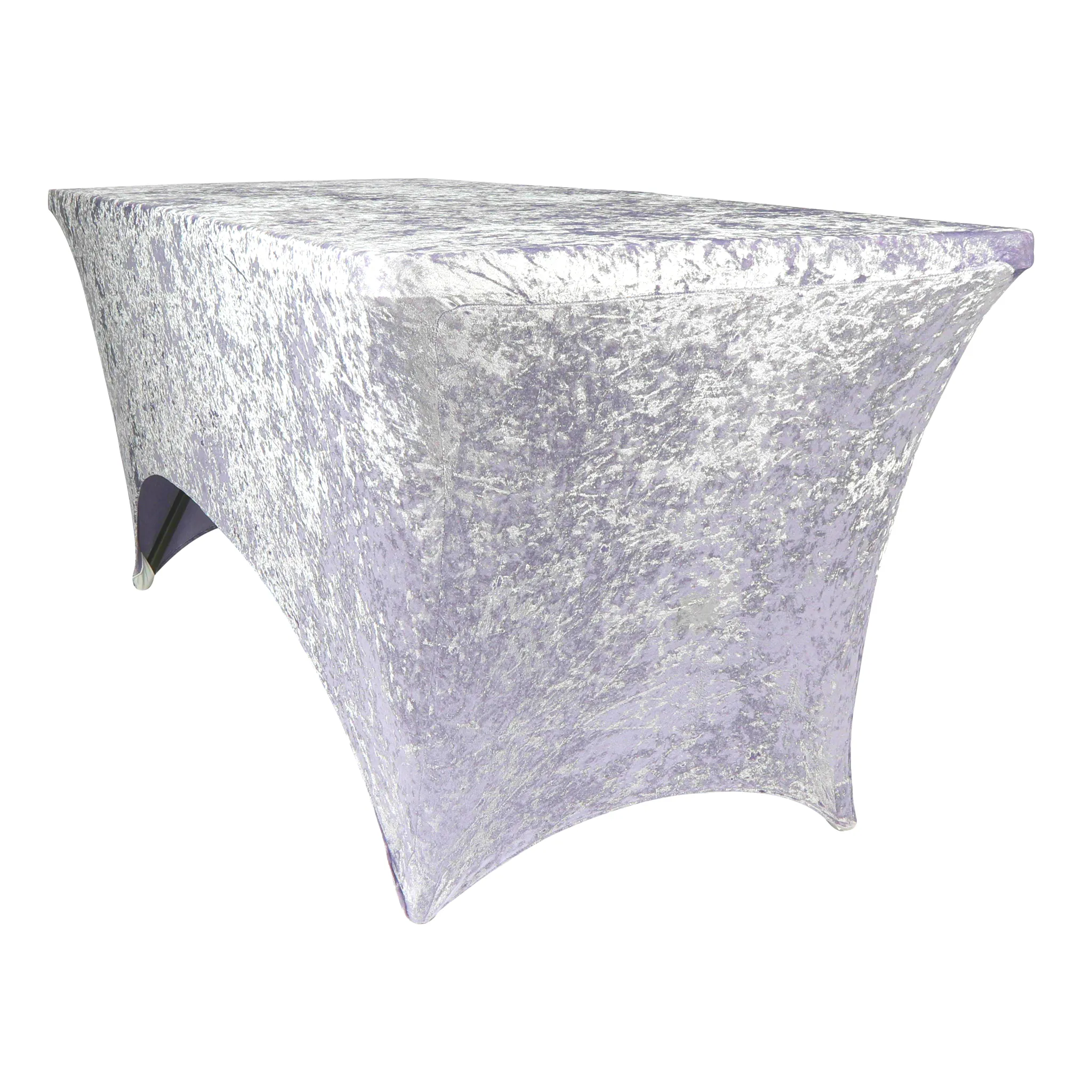 Velvet Spandex Table Cover 6ft Rectangle - Wisteria
