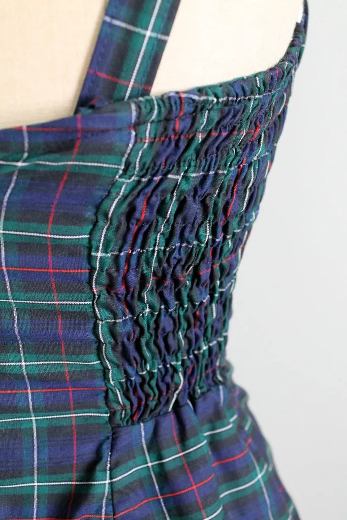 Vintage 1950s Plaid Swimsuit
