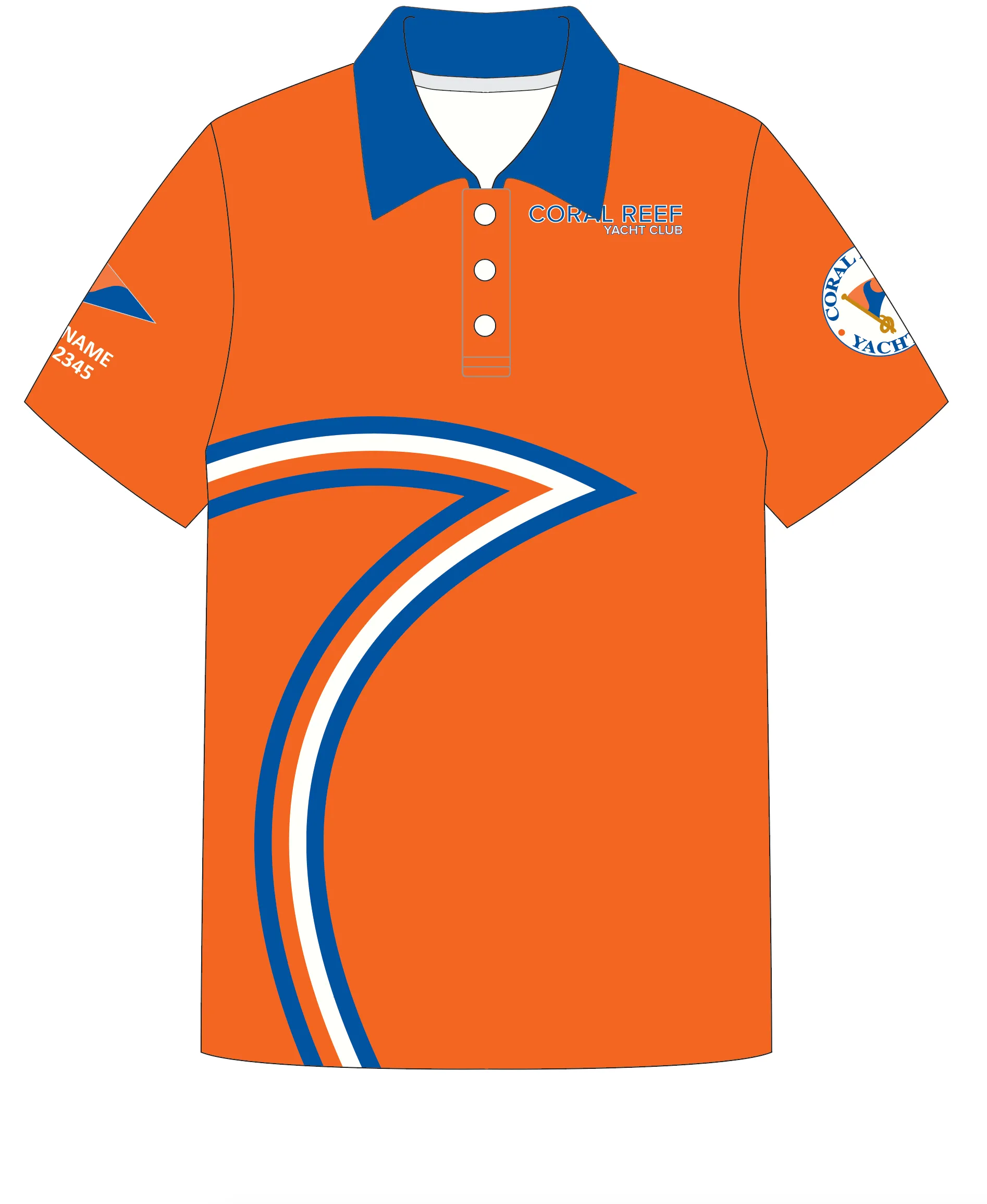 WOMEN POLO SHIRT TOP SHORT SLEEVE ORANGE | CORAL REEF YC | PSNLZ'D